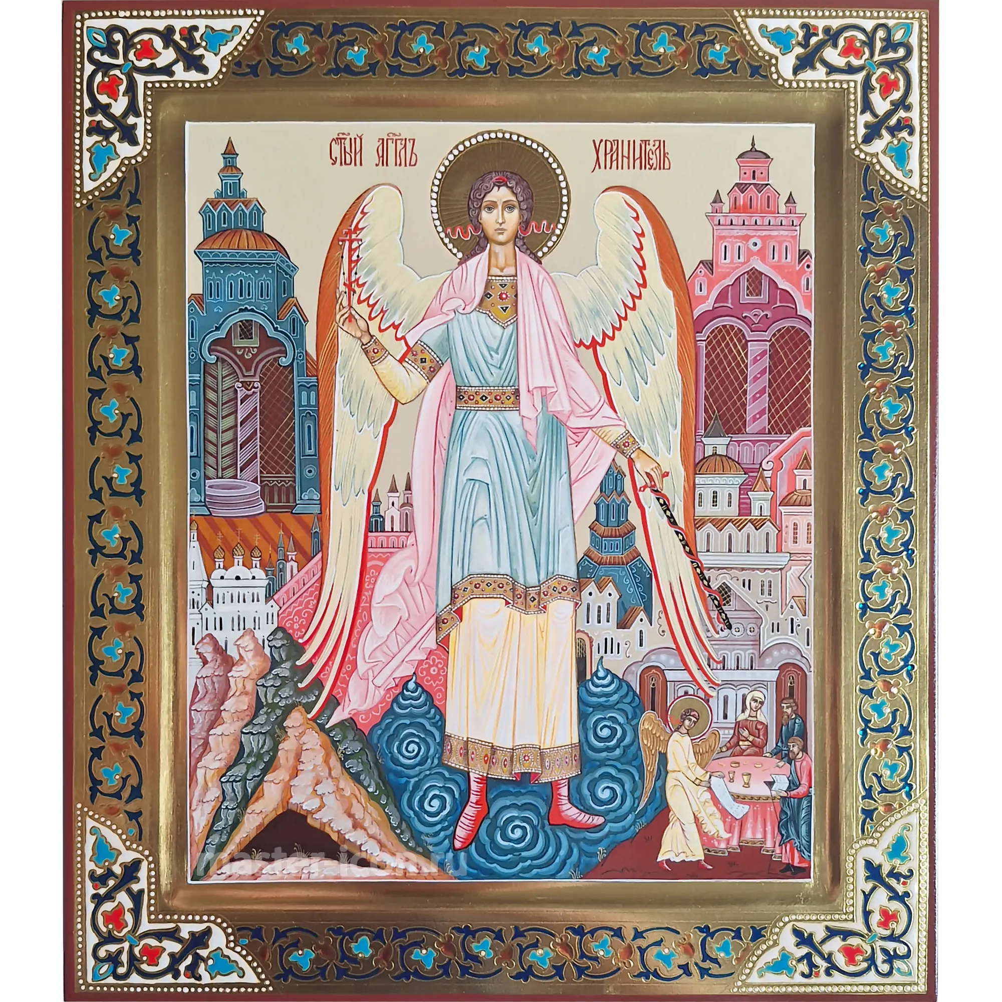 Рукописная икона Ангел Хранитель Рукописная икона Ангел Хранитель